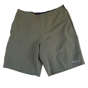 NOBULL Men's‎ Woven Training Shorts 9" Inseam Performance Green Size XL